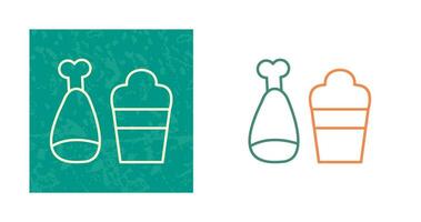 Food and Beer Vector Icon