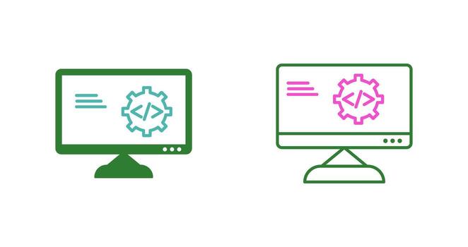 icono de vector de optimización de código único