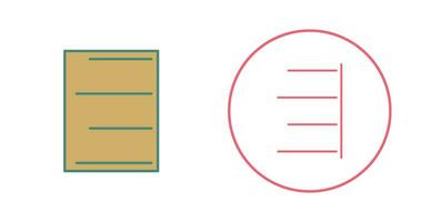 Unique Right Align Vector Icon