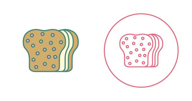 icono de vector de pan