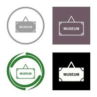 Museum Tag Vector Icon