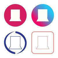 Unique Back Stand Vector Icon