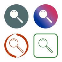 Unique Magnifier Vector Icon
