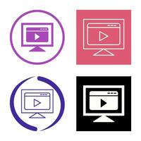 Video Streaming Vector Icon