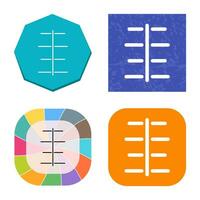 Unique Center Align Vector Icon
