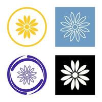 Unique Flower Vector Icon