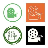 Unique Video Reel Vector Icon