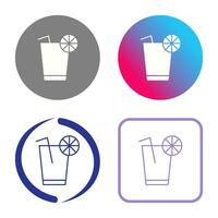 Unique Lemon Juice Vector Icon