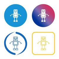 Unique Robot Vector Icon