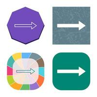 Unique Right Arrow Vector Icon