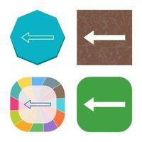 Unique Left Arrow Vector Icon