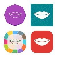 icono de vector de labios