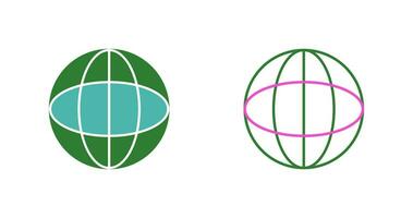 Unique Globe Vector Icon