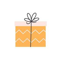 Gift box. Boxing Day. Vector illustration in flat style