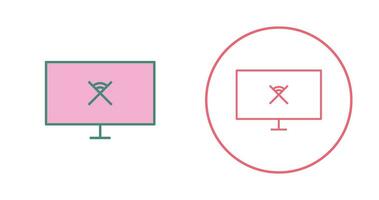 Unique Disconnected Network Vector Icon