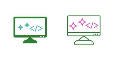 Unique Clean Code Vector Icon