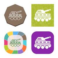 icono de vector de tanque de infantería