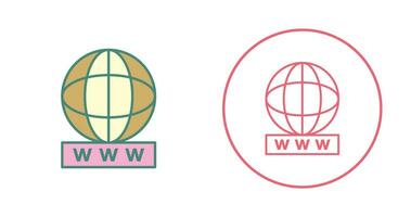 Unique World Wide Web Vector Icon