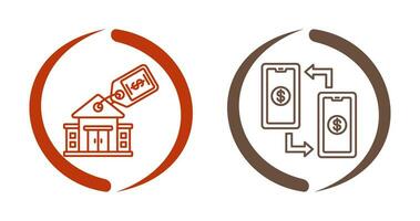 Rental and Transaction Icon vector