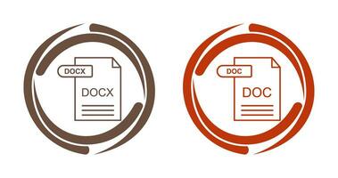 docx y Doc icono vector