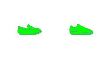 Mens Loafers and Casual Shoes Icon vector