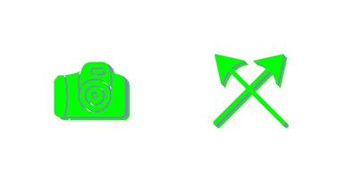 Camera and Arrows Icon vector