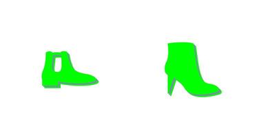 Men Boots and high heels Icon vector