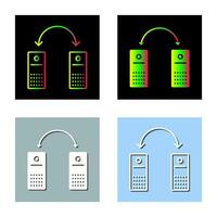 icono de vector de sistemas conectados únicos