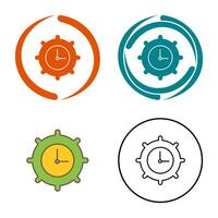 Time Settings Vector Icon