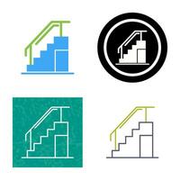 icono de vector de escaleras