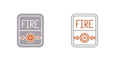 Fire Button Vector Icon