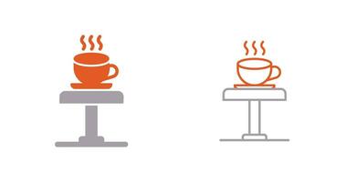 icono de vector de mesa de café