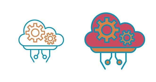 Cloud Computing Vector Icon