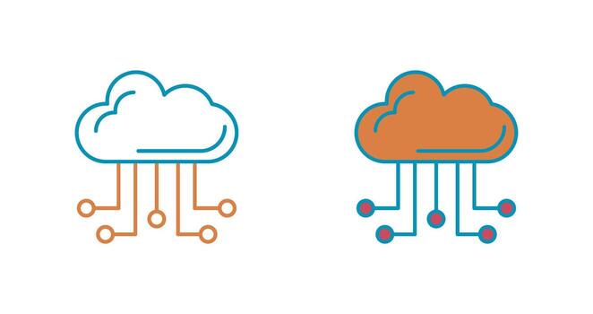 Cloud Computing Vector Icon