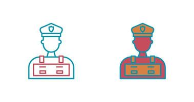 Police Man Vector Icon