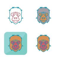 Gorilla Vector Icon