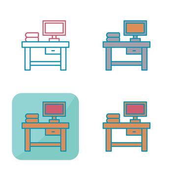icono de vector de mesa