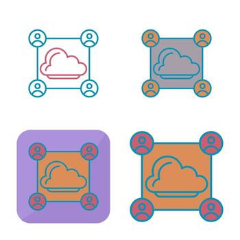 icono de vector de red