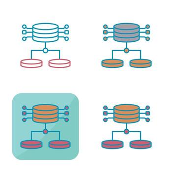icono de vector de datos estructurados