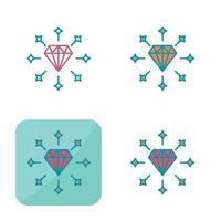 icono de vector de diamante