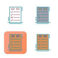 Today to Done CheckList Vector Icon