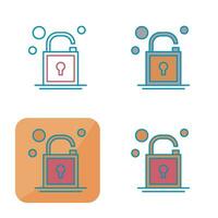 Open Lock Vector Icon