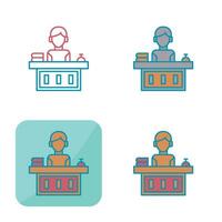 Office Reception Vector Icon