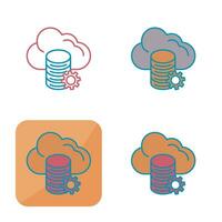 Cloud Data Vector Icon