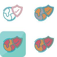 Worldwide Security Vector Icon