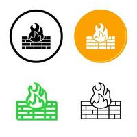 Firewall Vector Icon