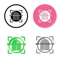 Fingerprint Scanner Vector Icon