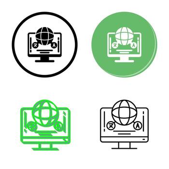 icono de vector de idioma