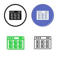 Online Course Vector Icon