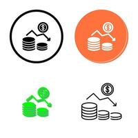 Money Loss Vector Icon